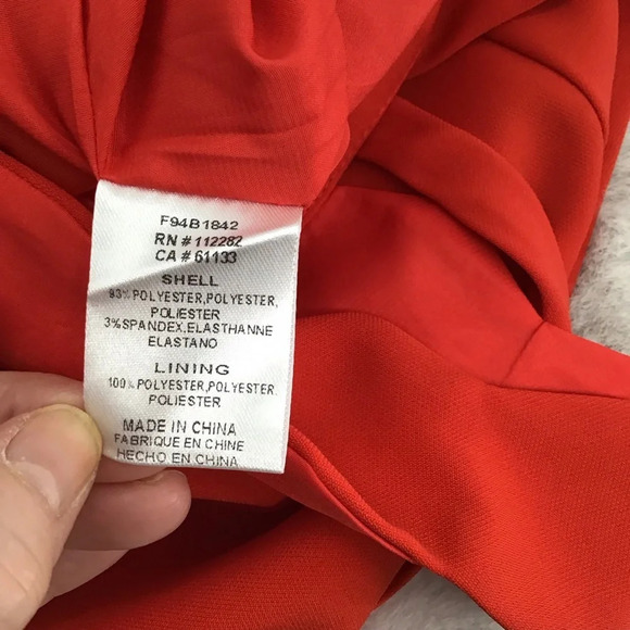 Adeline Rae Lenora Scallop Romper In Poppy Red NWT Summer Beachy Size XS - Picture 13 of 15